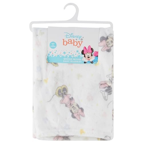 Disney Characters Flannel Fleece Baby Blanket - Soft & Cozy 30x40 Inches, Featuring Mickey Mouse, Minnie Mouse, Winnie The Pooh, and Dumbo