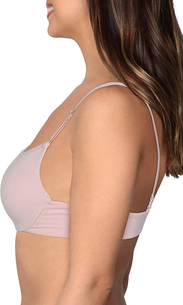 Fruit of the Loom Women's Breathable Cami Bra with Convertible Straps