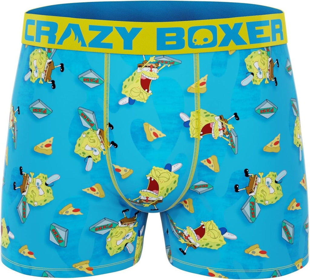 CRAZYBOXER Men's Underwear Spongebob Squarepants Anti-irritation Comfortable Boxer Brief Breathable