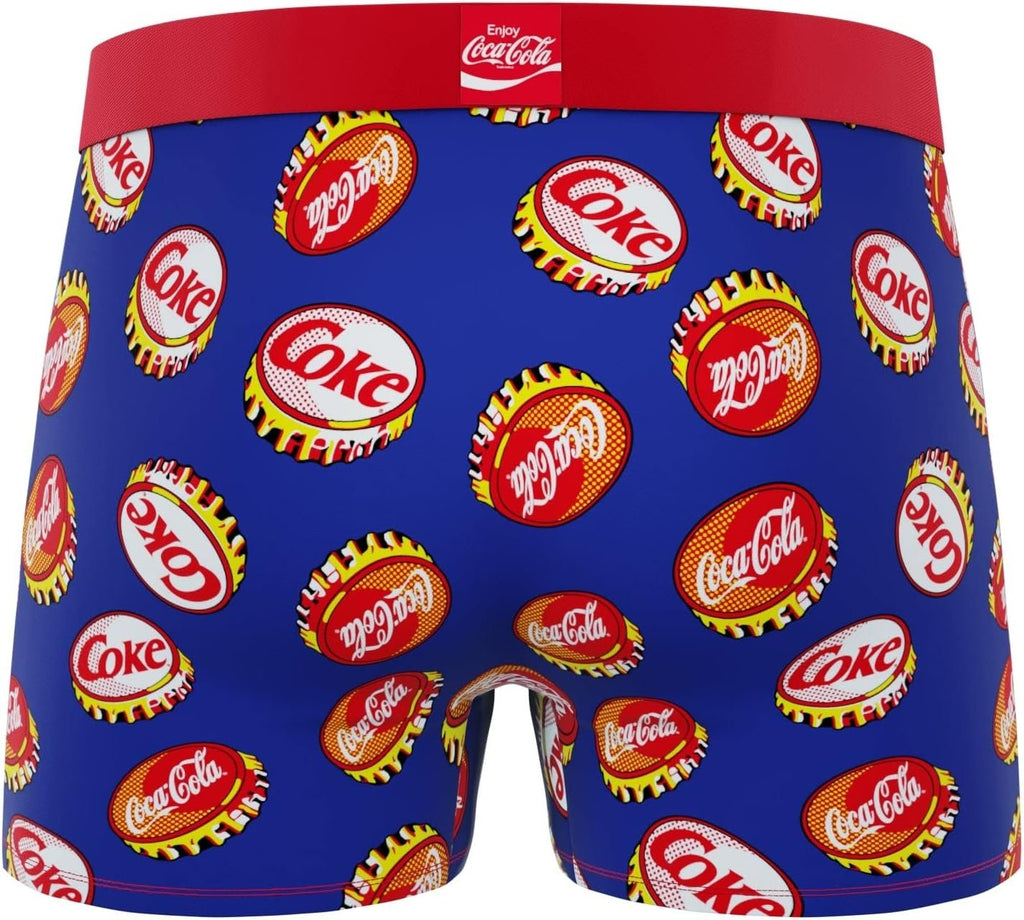 CRAZYBOXER Men's Underwear Coca Cola Stretch Breathable Boxer Brief Anti-irritation (3 PACK)