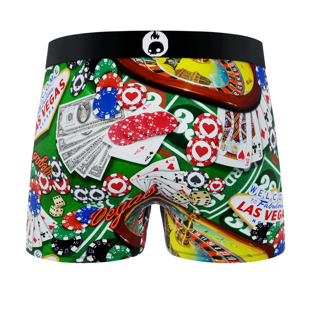 CRAZYBOXER Casino in Vegas Men's Boxer Briefs (2 Pack)