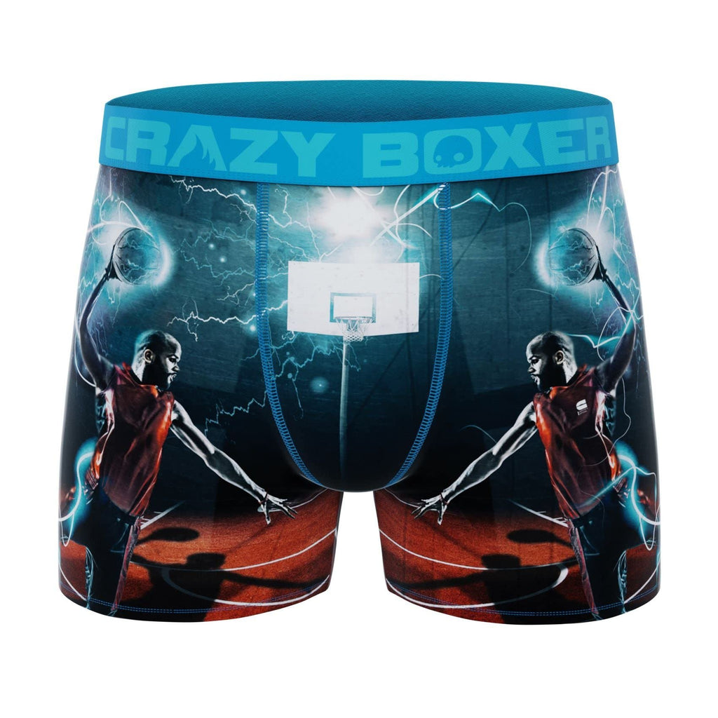 CRAZYBOXER All Star Baseball Baskterball Men's Boxer Briefs (2 pack)