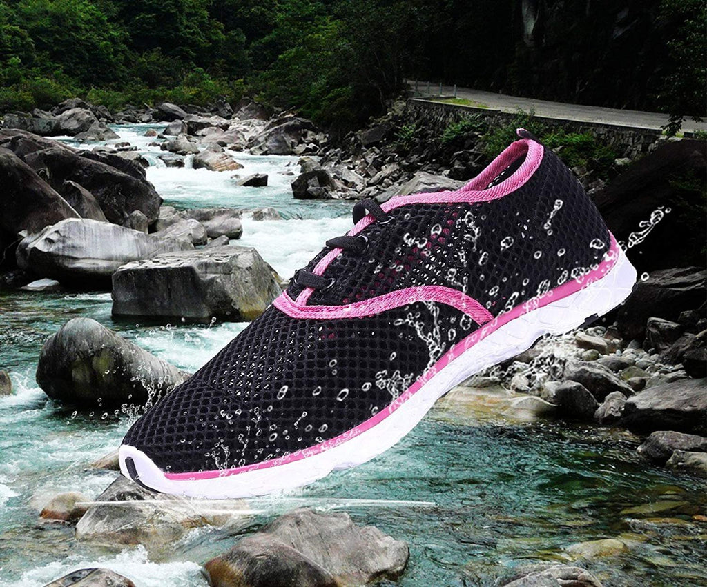 Womens Water Sneakers Shoes - Ladies Waterproof Watershoes Beach Pool Exercise Yoga