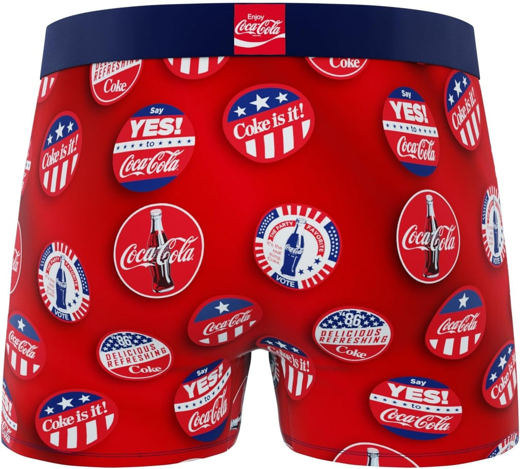 CRAZYBOXER Men's Underwear Coca Cola Freedom of movement Stretch Boxer Brief Durable