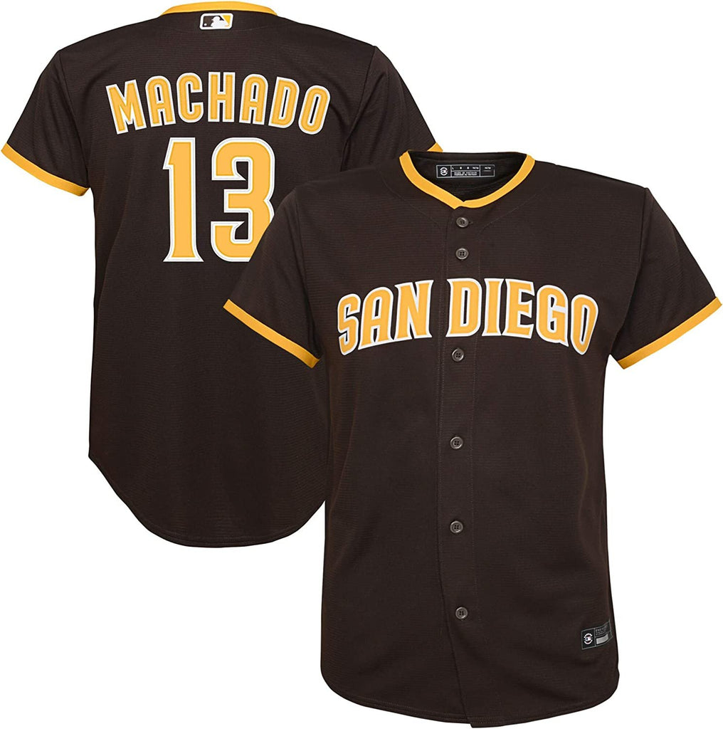 Outerstuff Manny Machado San Diego Padres #13 Brown Youth 8-20 Road Player Jersey