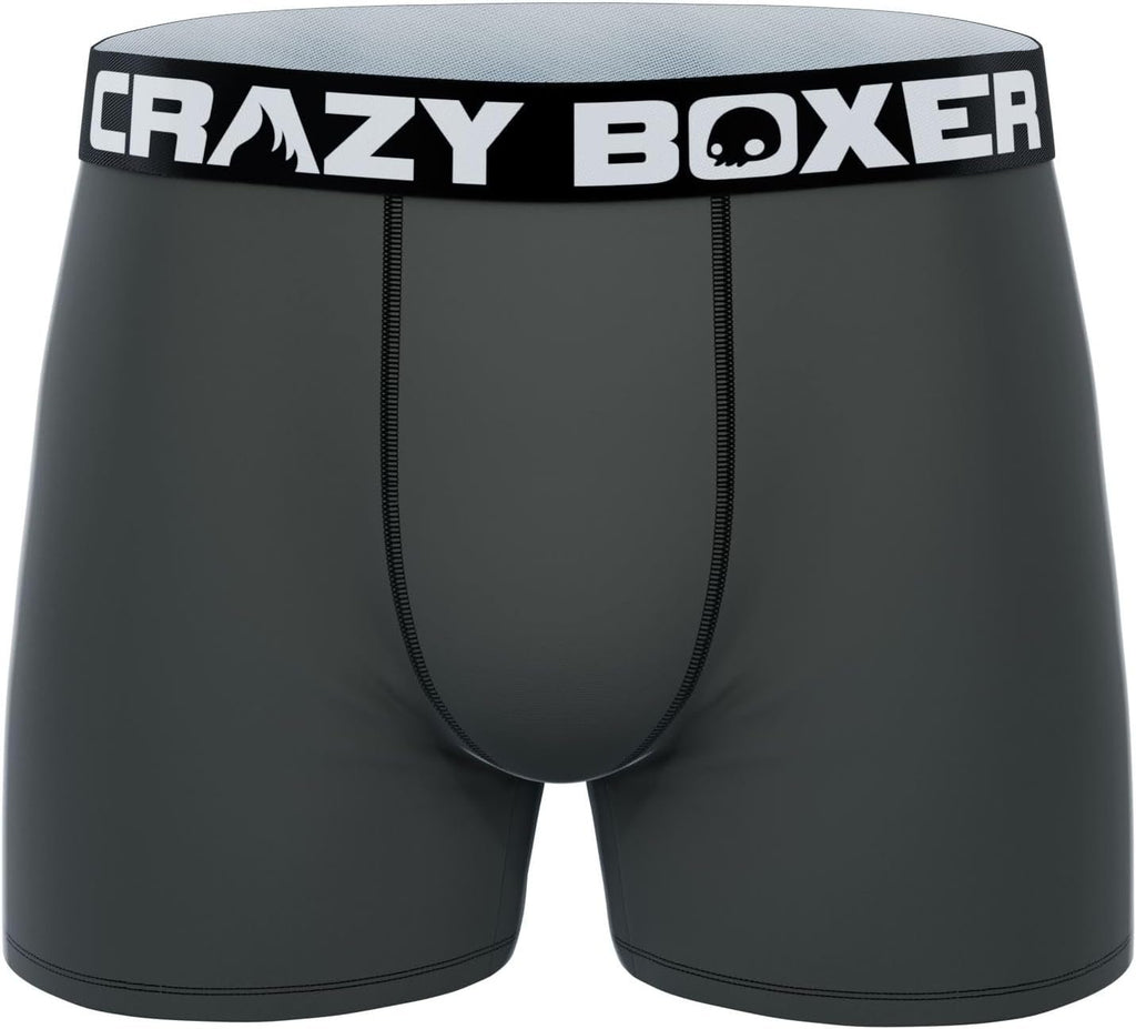 CRAZYBOXER Men's Underwear Breathable Resistant Boxer Brief Distortion-free (3 PACK)