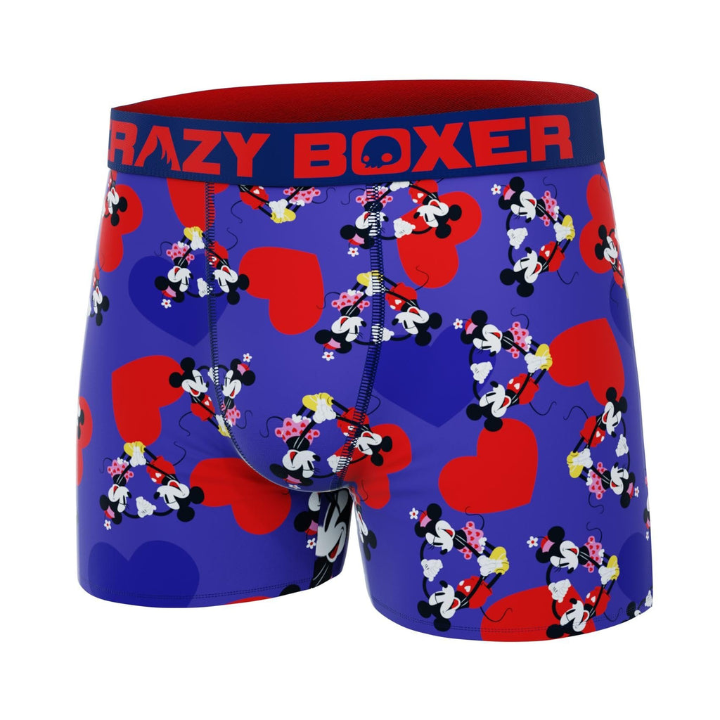 CRAZYBOXER Men's Underwear Disney Classic Freedom of movement Stretch Boxer Brief Red