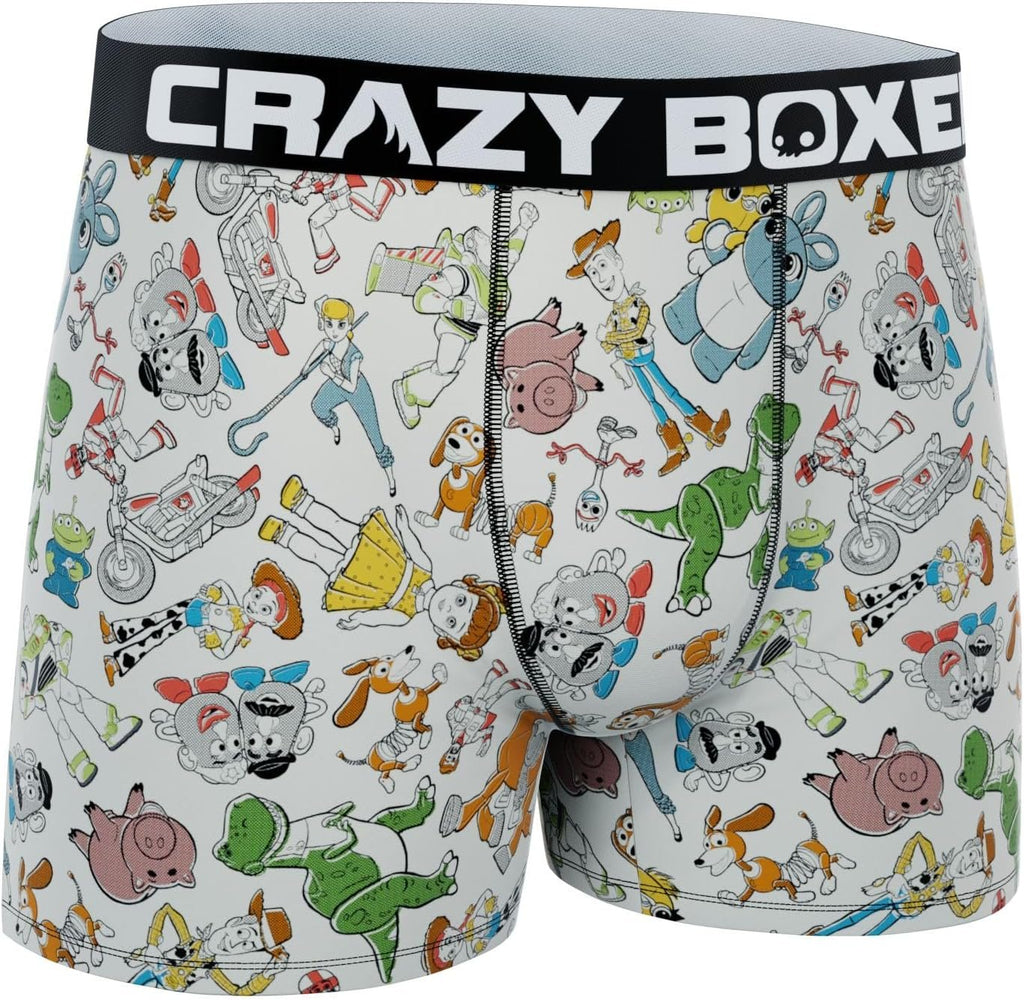 CRAZYBOXER Men's Underwear Disney Classic Mickey Distortion-free Boxer Brief Comfortable