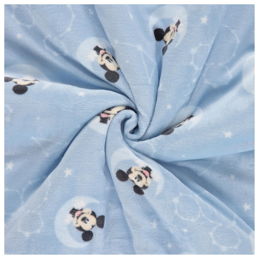 Disney Mickey Mouse, Minnie Mouse, Winnie The Pooh, Lilo and Stitch 2-Ply Infant Blanket - Soft Fleece with Polyfill - Cozy and Warm Baby Blanket for Baby Boys and Girls, 30x40 Inches