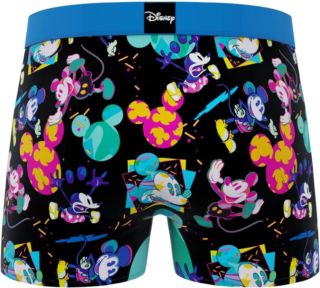 CRAZYBOXER Men's Underwear Disney Classic Original Distortion-free Boxer Brief Soft (3 PACK)