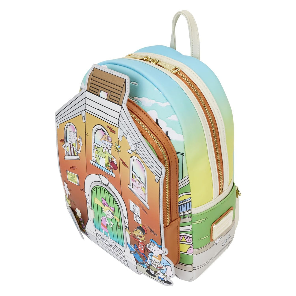 Loungefly Hey Arnold! Sunset Arms Boarding House Mini Backpack