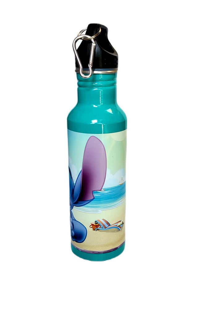 Disney Stitch Surf n Turf Teal Aluminum Water Bottle