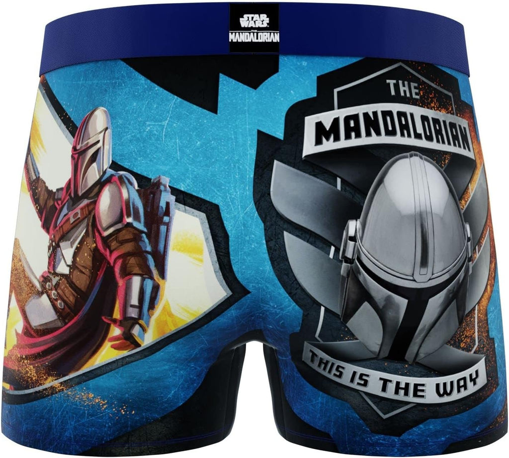 CRAZYBOXER Men's Underwear The Mandalorian Resistant Boxer Brief Original (2 PACK)