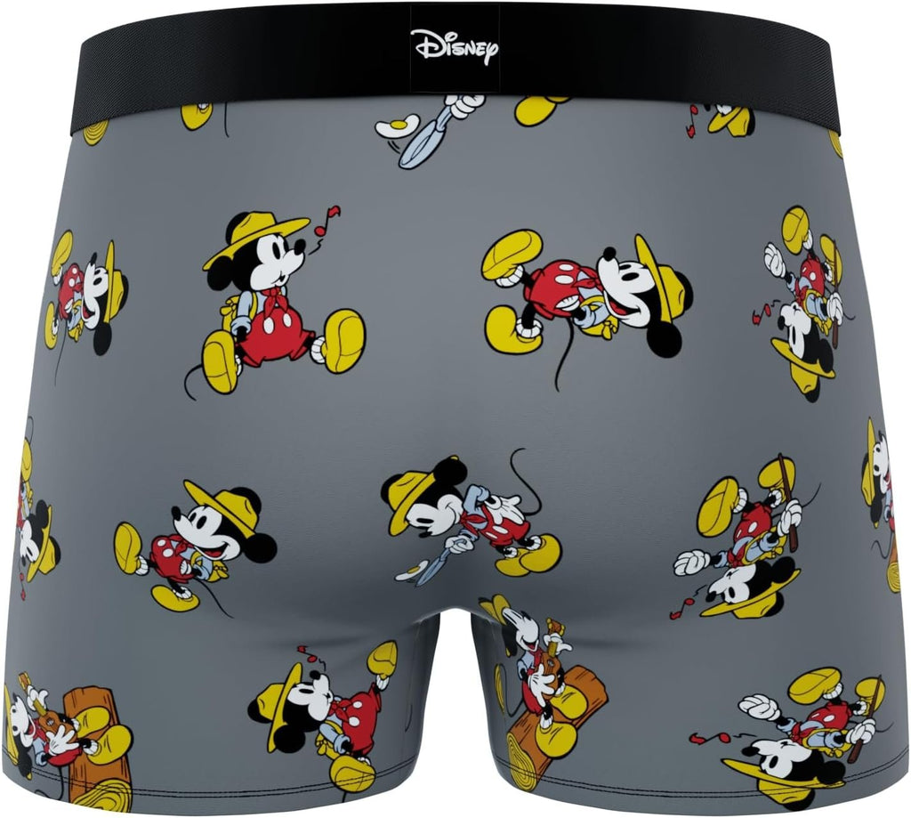 CRAZYBOXER Men's Underwear Disney Classic Original Distortion-free Boxer Brief Soft (3 PACK)