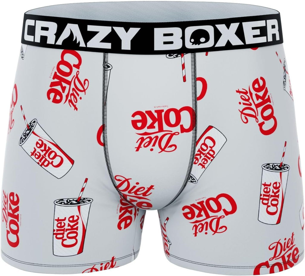 CRAZYBOXER Men's Underwear Coca Cola Stretch Breathable Boxer Brief Anti-irritation (3 PACK)