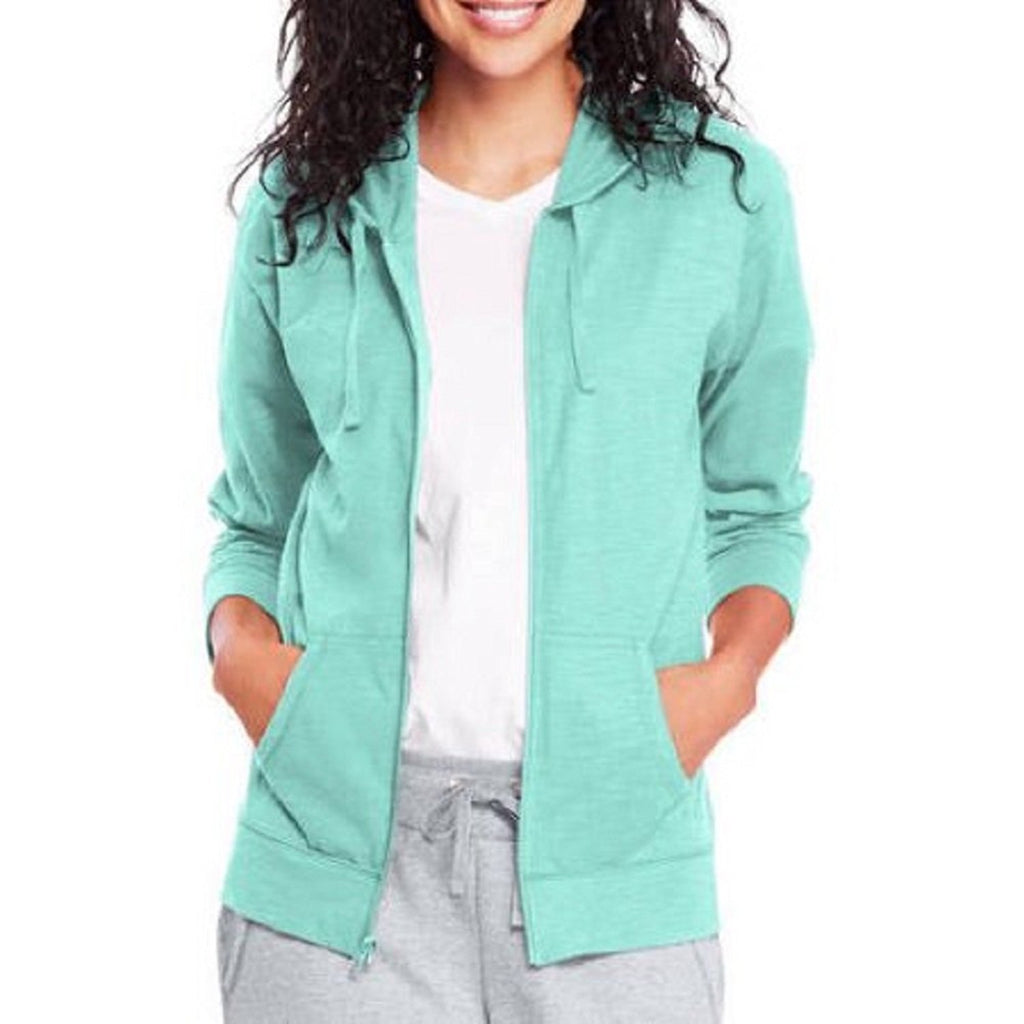 Hanes Women's Jersey Full Zip Hoodie