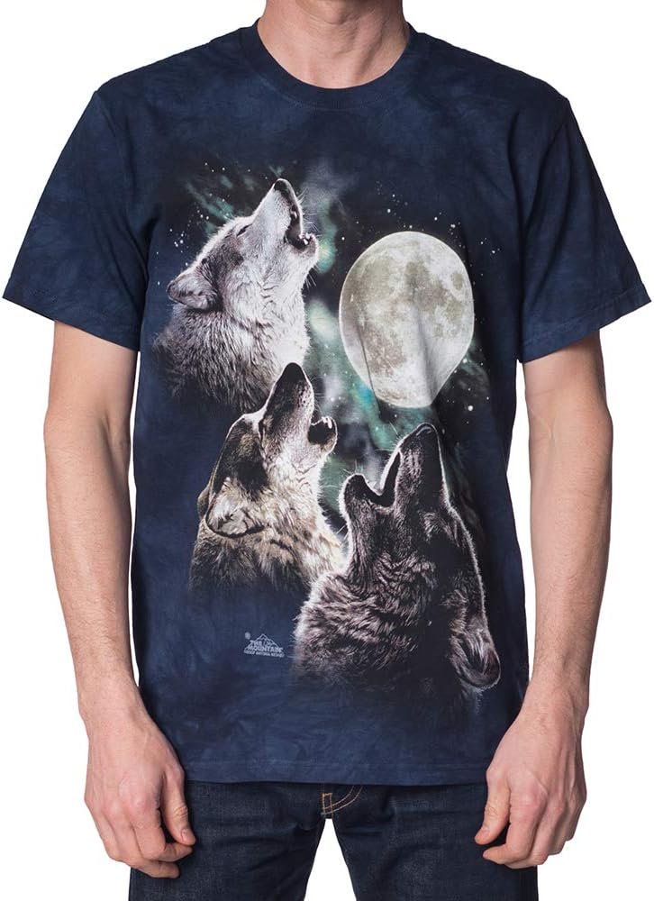 The Mountain Men's Three Wolf Moon Short Sleeve Tee