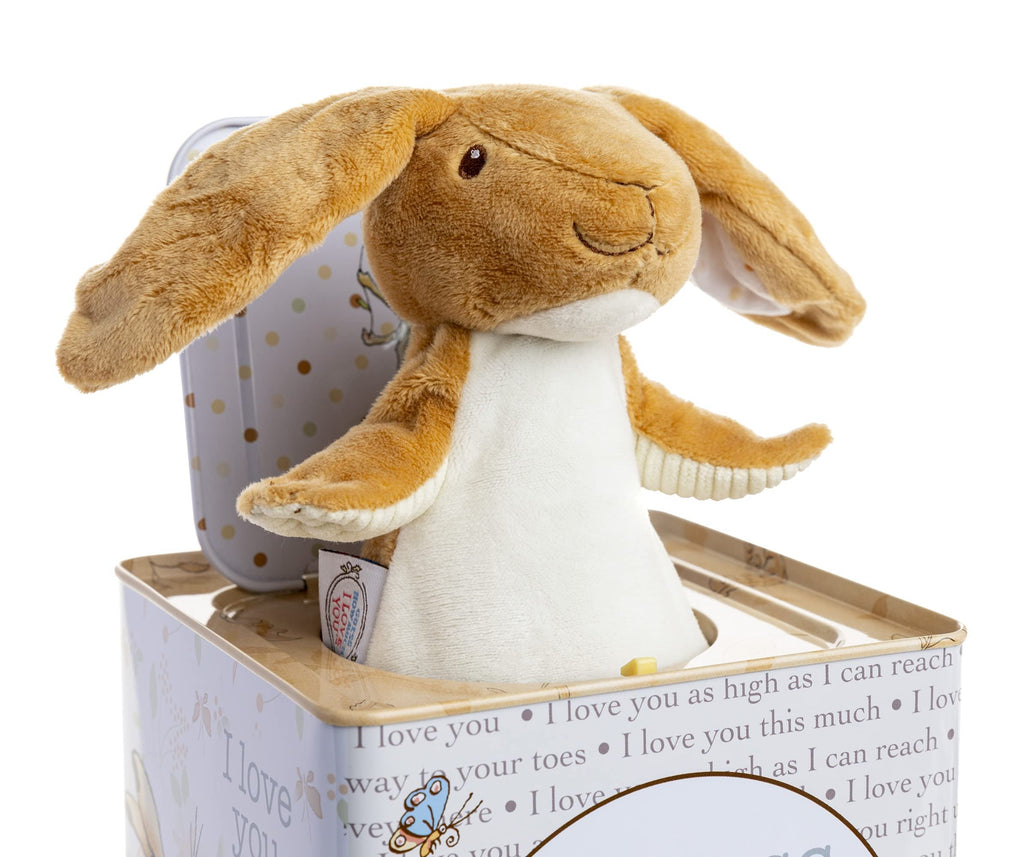 KIDS PREFERRED Guess How Much I Love You - Nutbrown Hare Jack-in-The-Box - Musical Toy for Babies