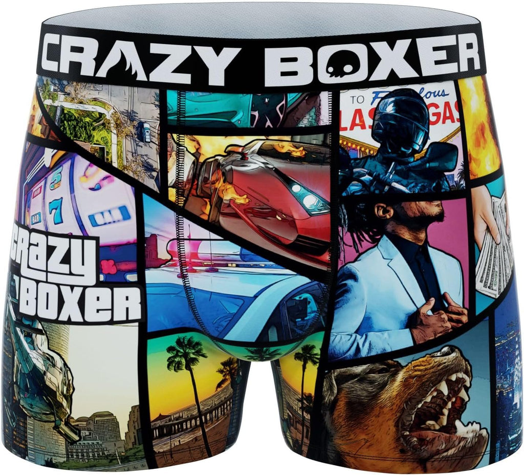 CRAZYBOXER Men's Underwear Breathable Resistant Boxer Brief Distortion-free (3 PACK)