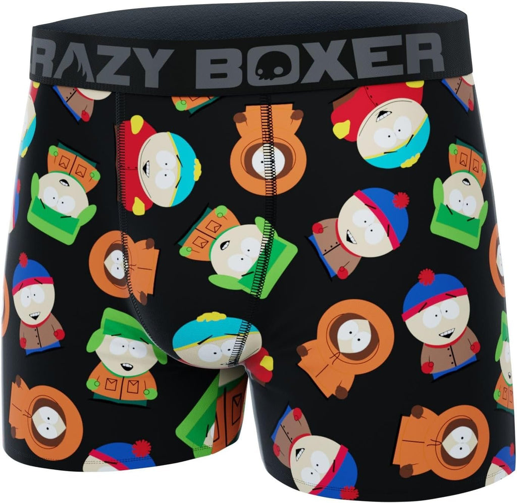 CRAZYBOXER South Park Characters All Over Men's Boxer Briefs (Box) Black