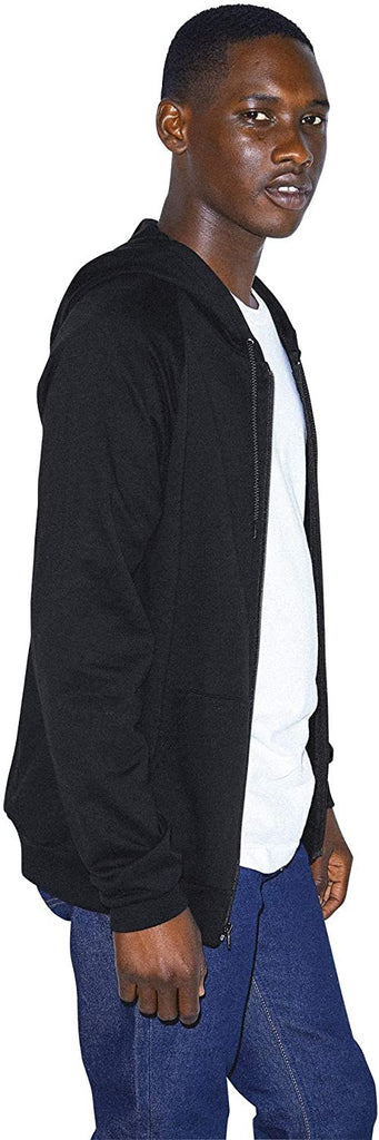 American Apparel Men's California Fleece Long Sleeve Zip Hoodie