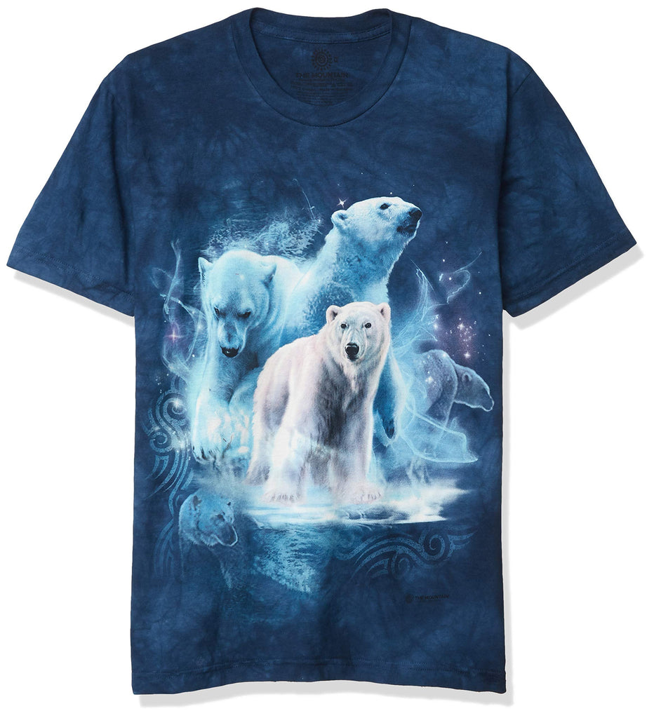 The Mountain Polar Collage Adult T-Shirt, Blue, 3XL