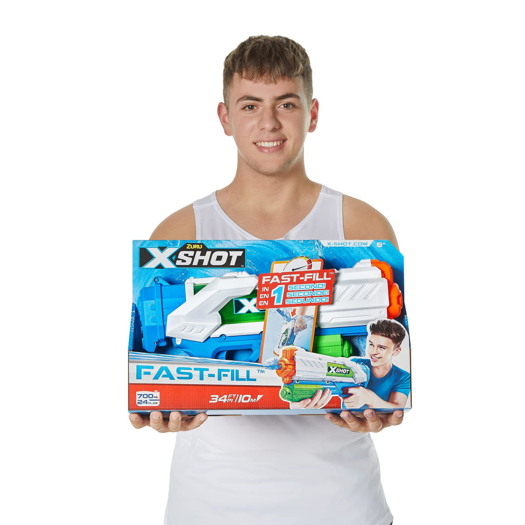 X-Shot Water Warfare Fast-Fill Water Blaster by ZURU (Fills with Water in just 1 Second!)