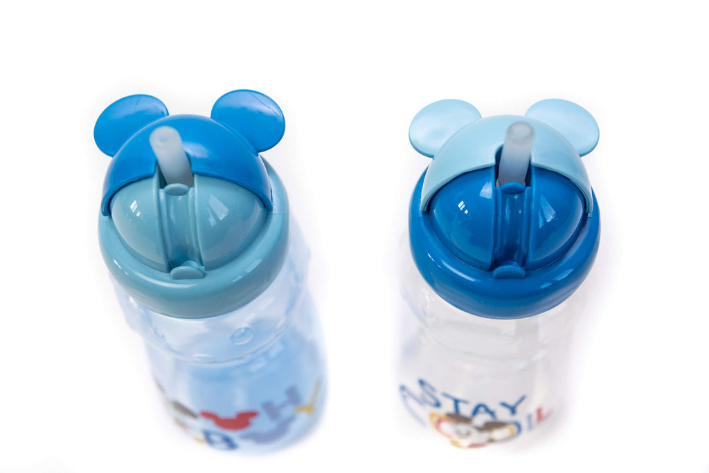 Cudlie Disney Mickey Mouse 11oz Baby Boy's Set of Two Straw Sippers, Stay Cool