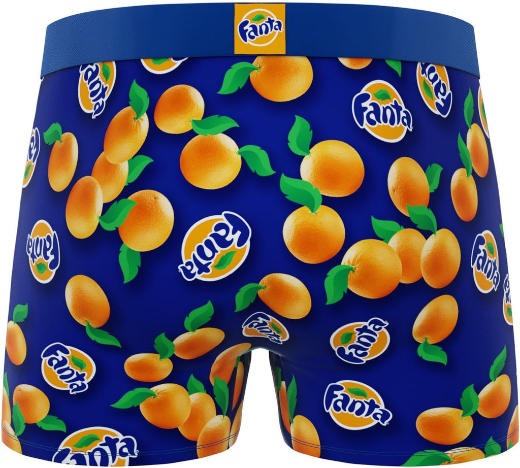 CRAZYBOXER Men's Underwear Fanta Oranges Stretch Breathable Boxer Brief Anti-irritation