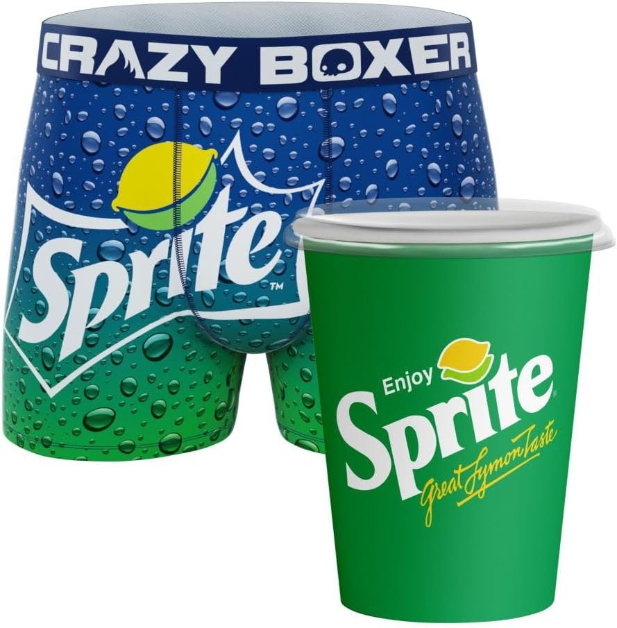 CRAZYBOXER Men's Underwear Sprite Freedom of movement Stretch Boxer Brief Durable (Creative Packaging)