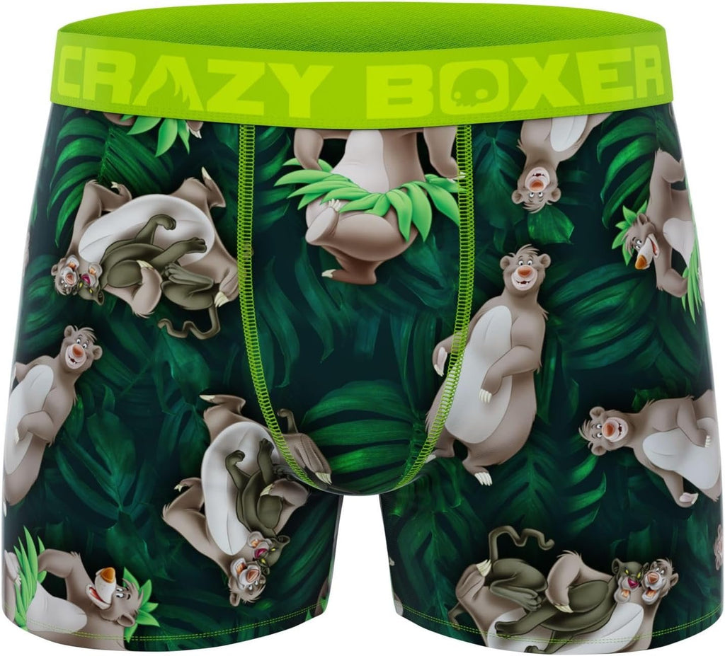 CRAZYBOXER Men's Underwear Disney Classic Mickey Distortion-free Boxer Brief Comfortable