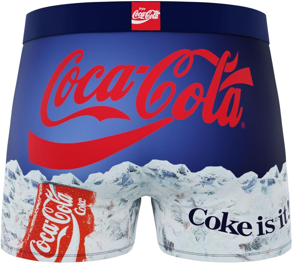 CRAZYBOXER Men's Underwear Coca Cola Stretch Breathable Boxer Brief Anti-irritation (3 PACK)