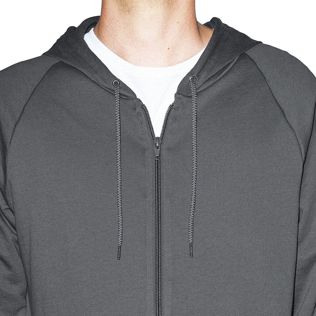 American Apparel Men's California Fleece Long Sleeve Zip Hoodie