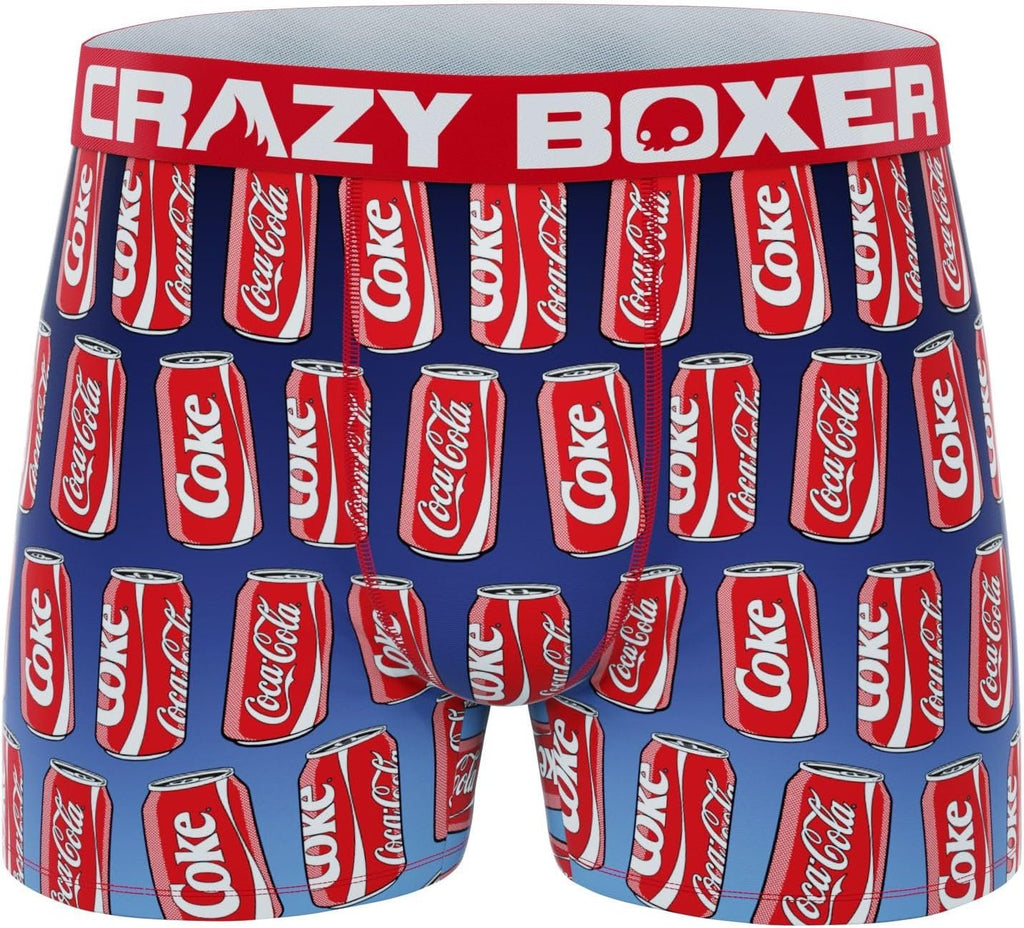 CRAZYBOXER Men's Underwear Coca Cola Stretch Breathable Boxer Brief Anti-irritation