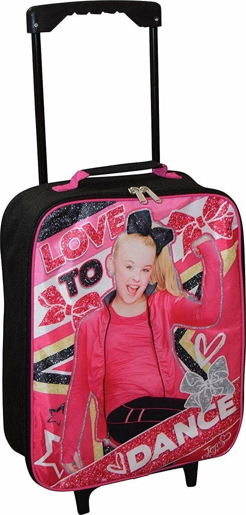 Ruz Jojo Siwa 15" Collapsible Wheeled Pilot Case - Rolling Luggage Carry-On Dance Girls