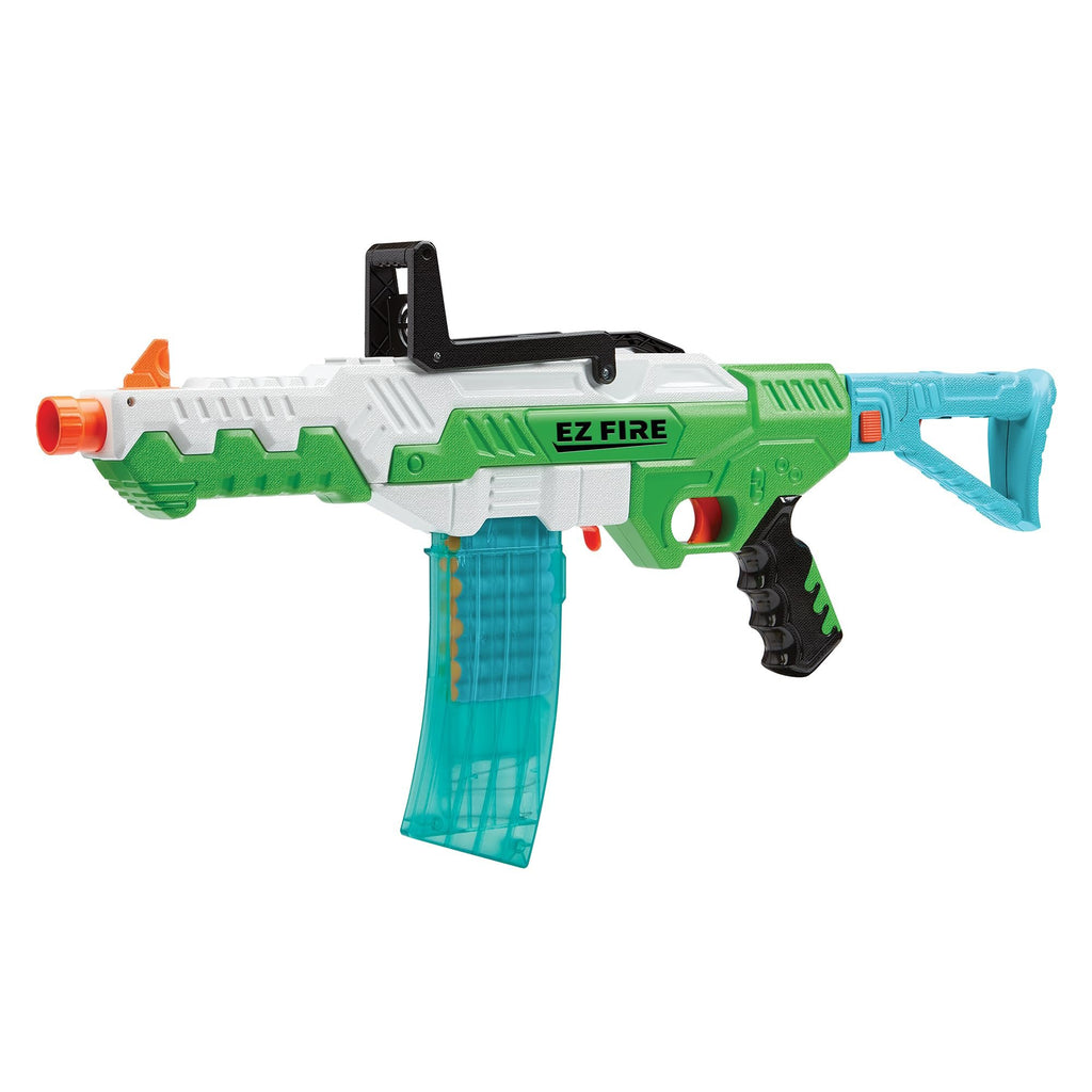 Air Warriors: EZ Fire Blaster - Rifle Dart Blaster, 20 Accu-Blast Darts & Banana Clip, EZ Shot Technology, Shotts Up to 80ft, Kids Toy, Ages 6+