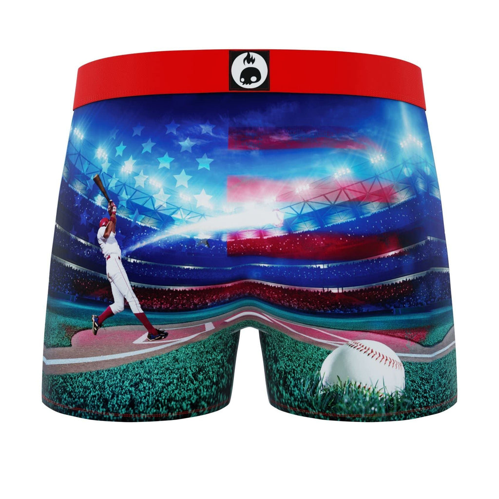 CRAZYBOXER All Star Baseball Baskterball Men's Boxer Briefs (2 pack)