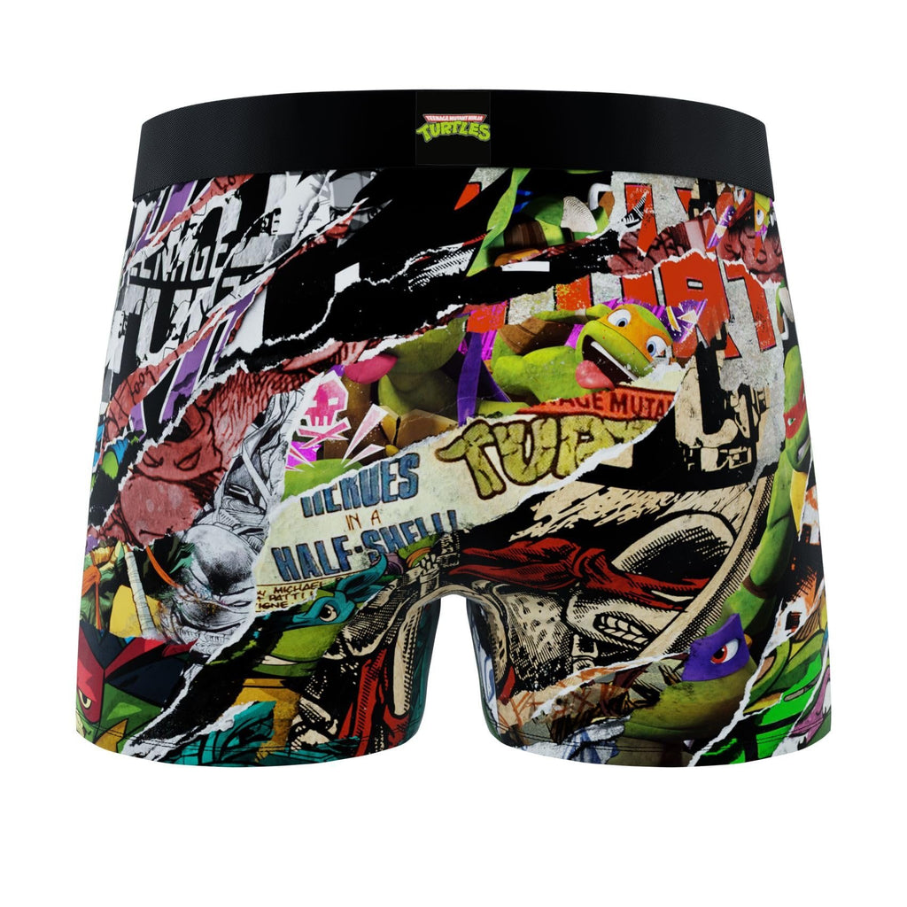 CRAZYBOXER Men's Underwear Ninja Turtles Comfortable Distortion-free Boxer Brief Lightweight