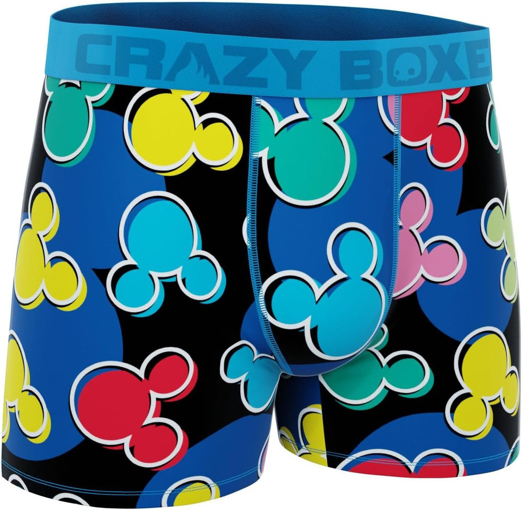 CRAZYBOXER Men's Underwear Disney Classic Resistant Non-slip waistband Boxer Brief Breathable