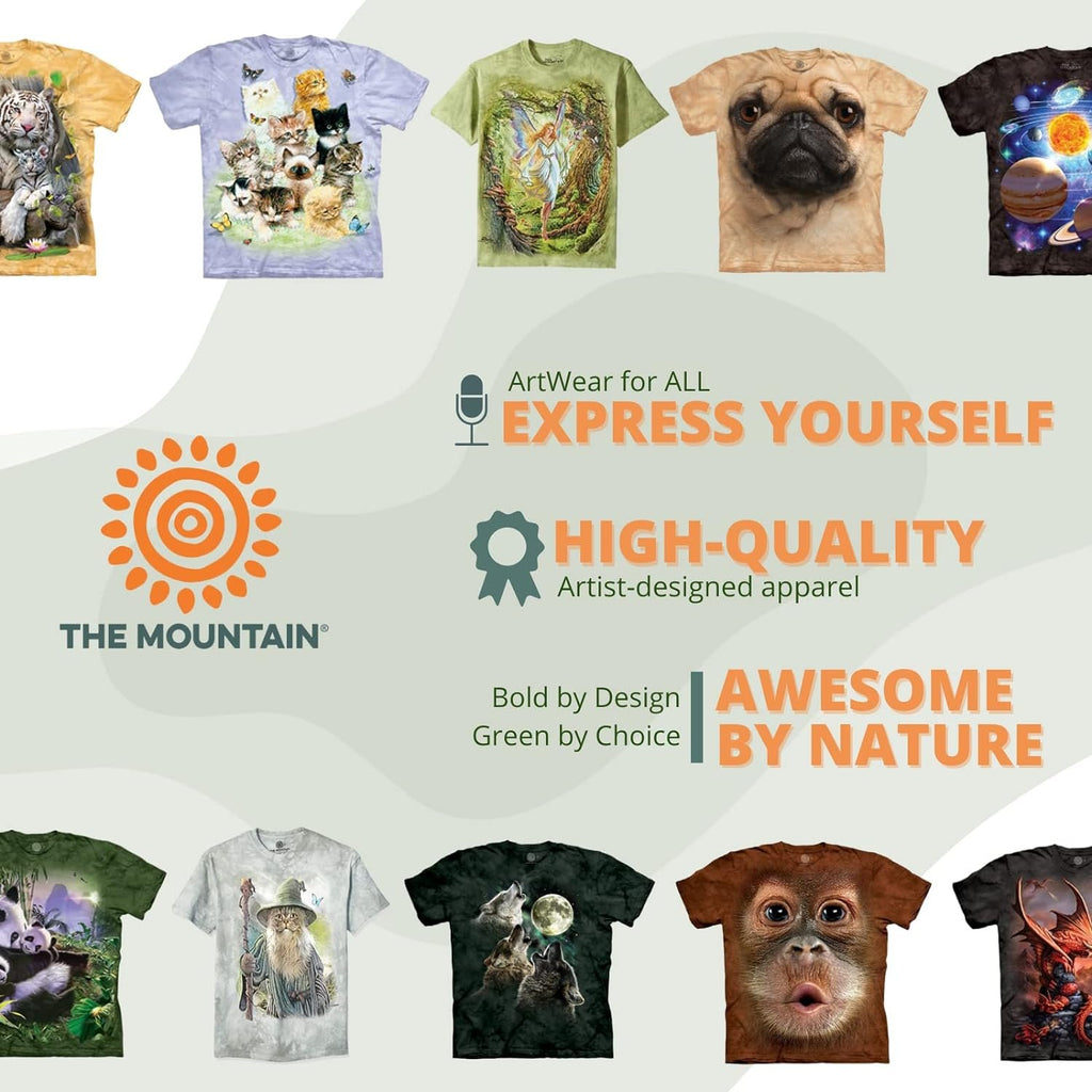 The Mountain Catdalf Unisex T Shirt | Premium, Hand-Dyed | Funny Cat Graphic Tee