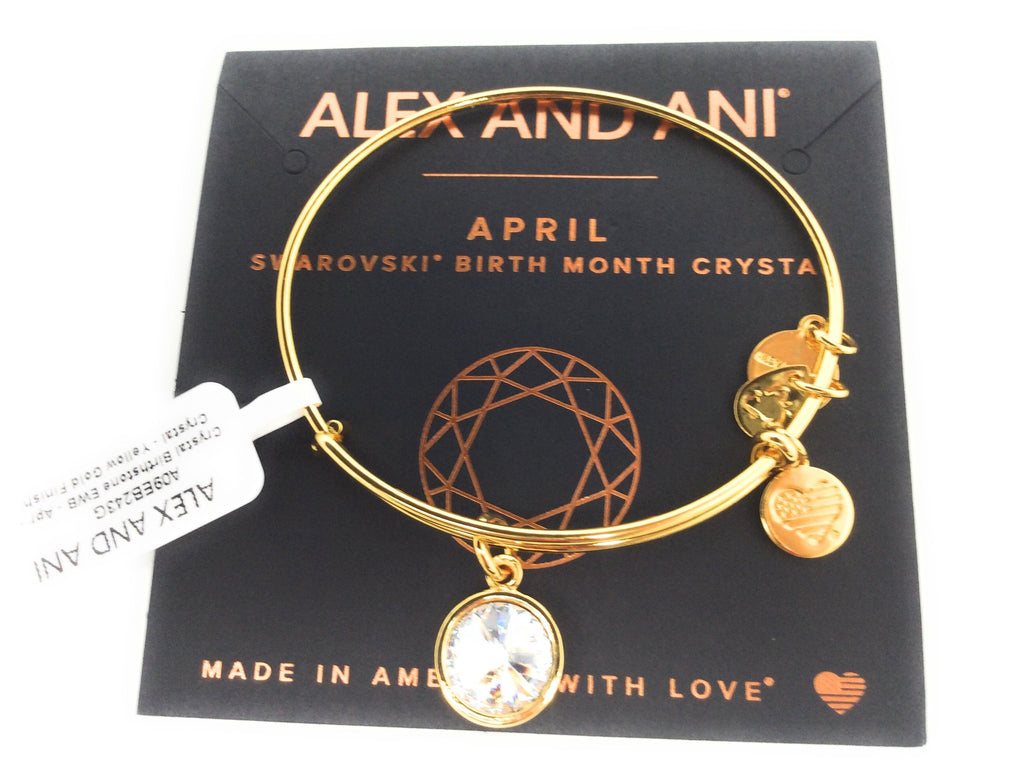 Alex and Ani Bangle Bar Imitation Birthstone Bangle Bracelet, 2.75"