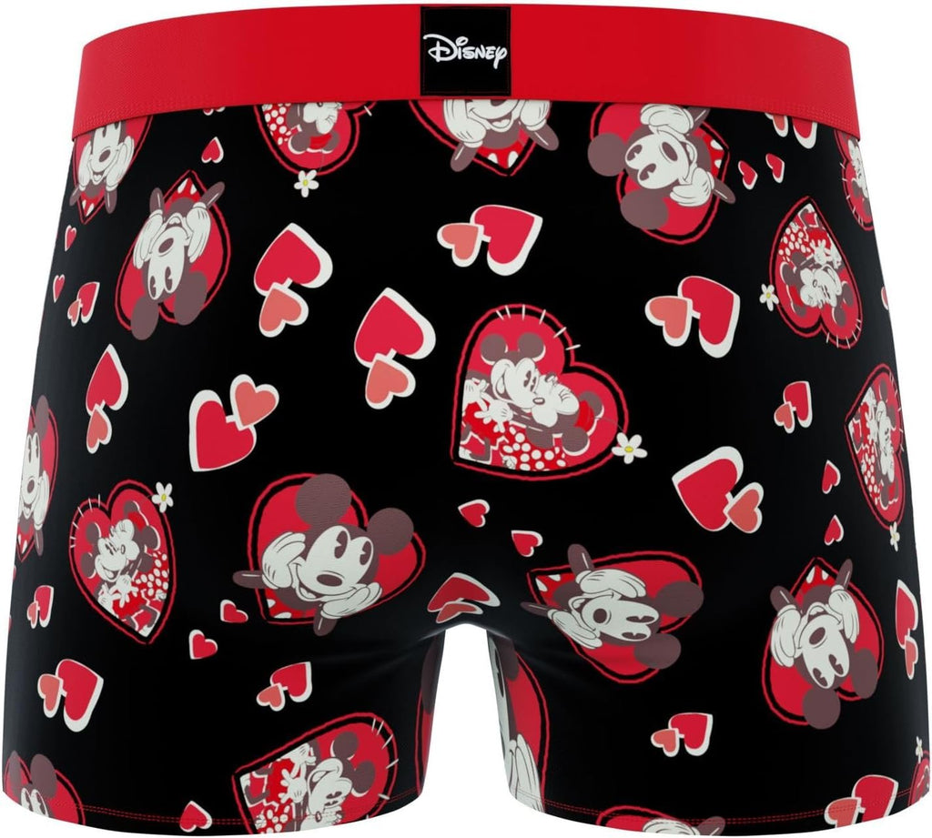 CRAZYBOXER Men's Underwear Disney Classic Mickey Distortion-free Boxer Brief Comfortable