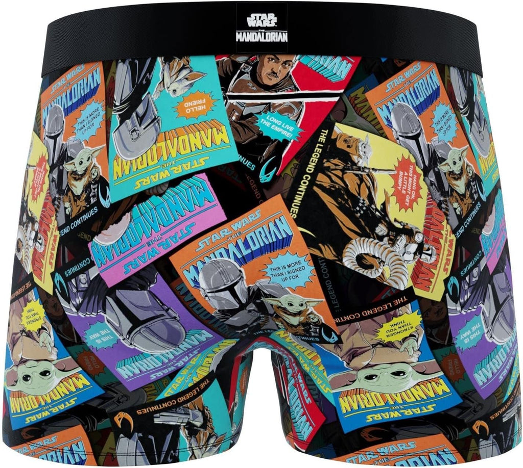 CRAZYBOXER Men's Underwear The Mandalorian Resistant Boxer Brief Original (2 PACK)