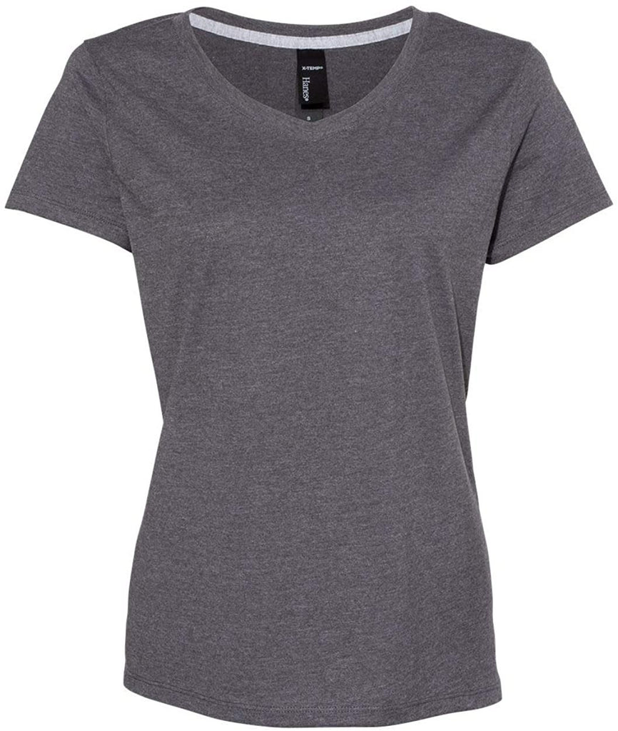 Hanes Women's X-Temp V-Neck T-Shirt (42V0)