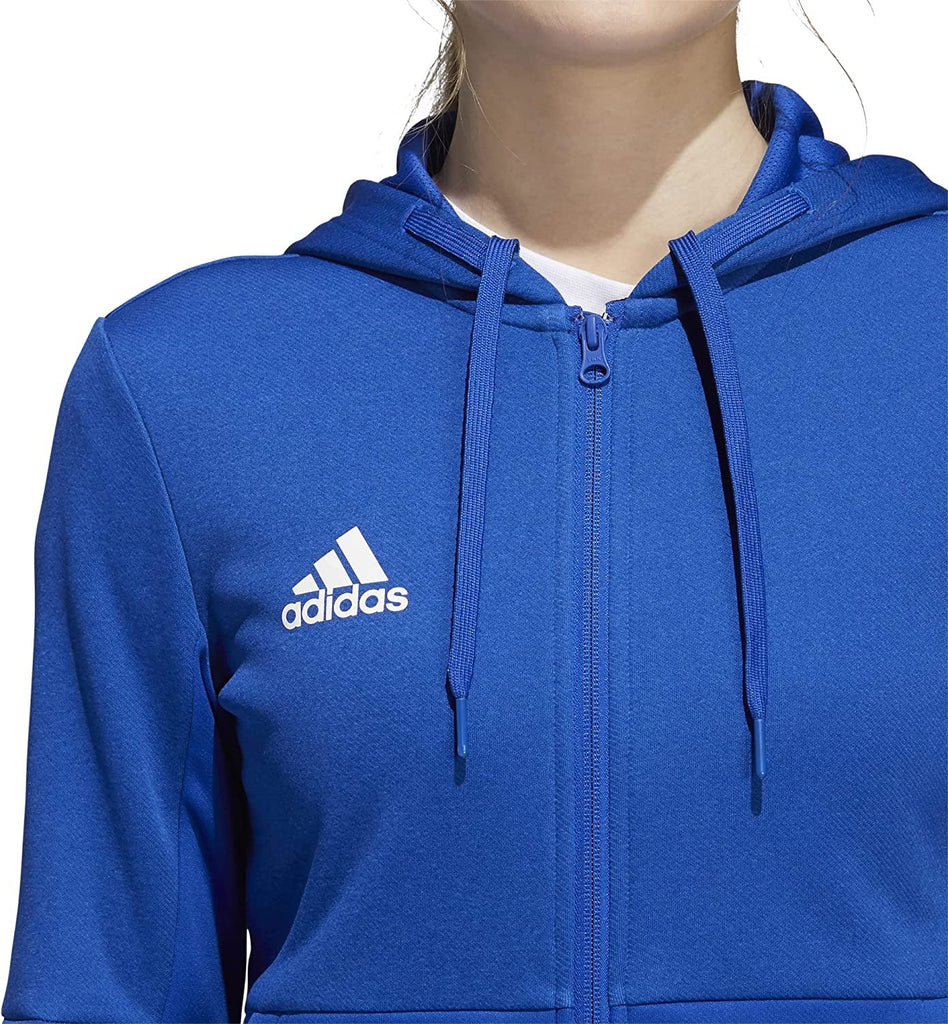 Adidas Women's TI FZ Full-Zip Jacket, Moisture Wicking - Navy Blue/White