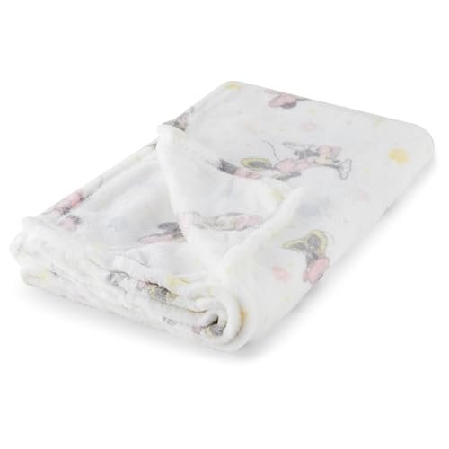 Disney Characters Flannel Fleece Baby Blanket - Soft & Cozy 30x40 Inches, Featuring Mickey Mouse, Minnie Mouse, Winnie The Pooh, and Dumbo