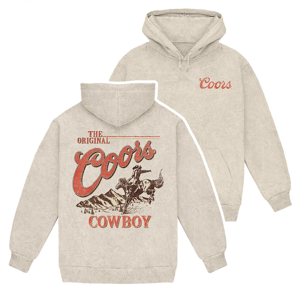 Changes Coors The Original Cowboy Pull-Over Hoodie (US, Alpha, X-Large, Regular, Regular, Beige)