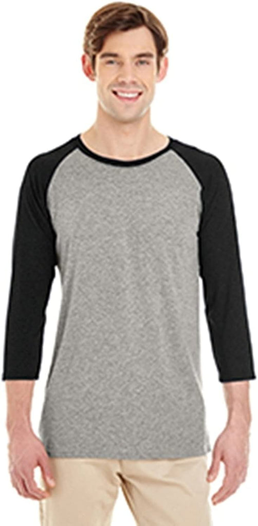 Jerzees Mens Dri-Power Active Triblend Baseball Raglan T-Shirt (601RR)