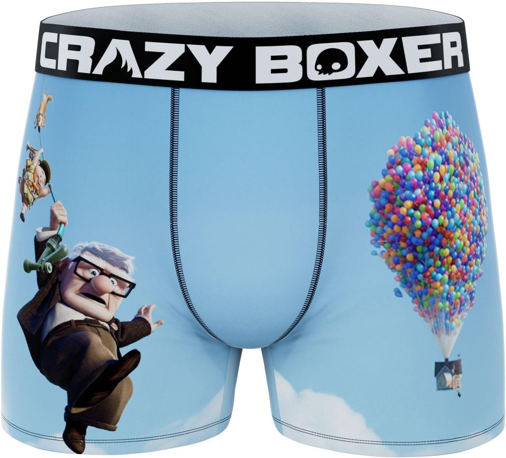 CRAZYBOXER Men's Underwear Disney Classic Original Distortion-free Boxer Brief Soft (3 PACK)