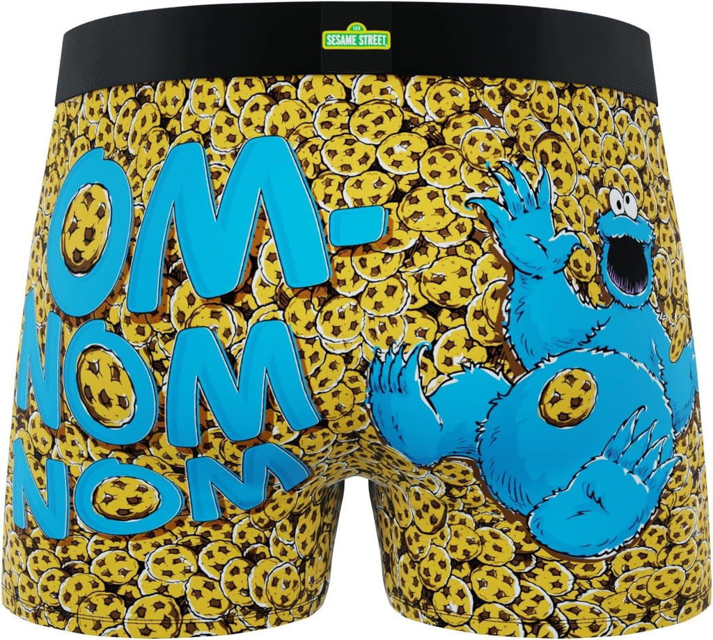 CRAZYBOXER Men's Underwear Sesame Street Freedom of movement Stretch Boxer Brief Durable (Creative Packaging)